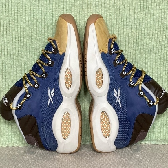 Reebok Mens Allen Iverson Question Mid Dress Code Athletic Sneaker Shoes SZ US 7 - Picture 7 of 11